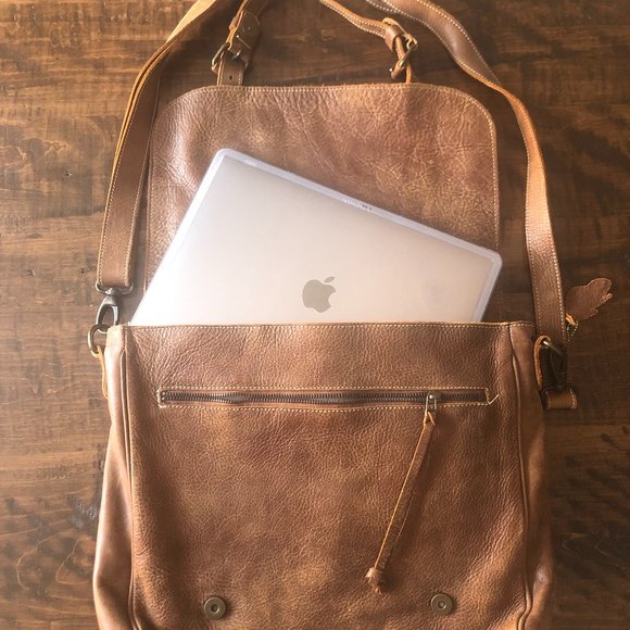 Genuine Leather Roots Messenger Bag - Picture 6 of 9